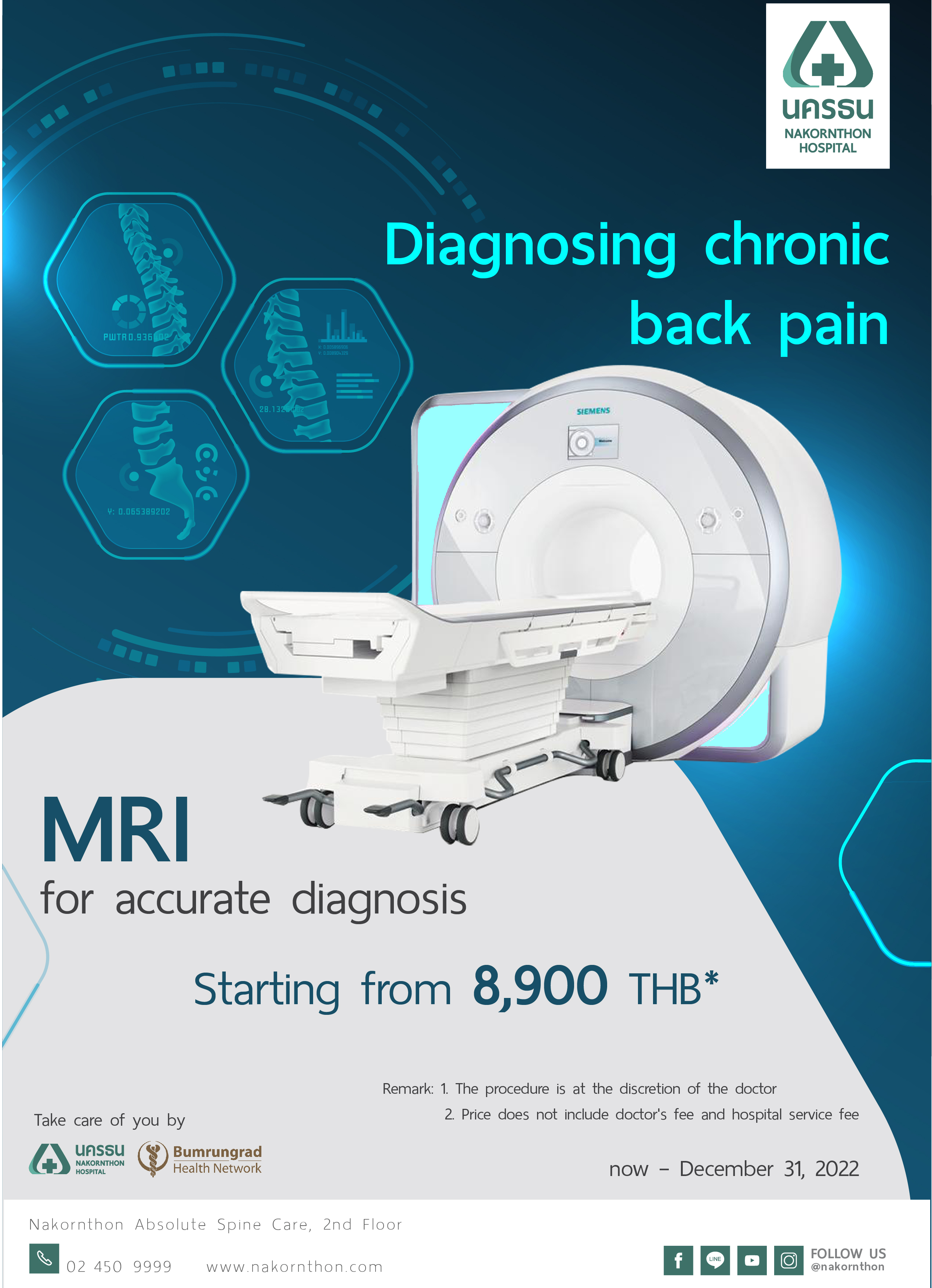 Diagnosing chronic back pain with MRI